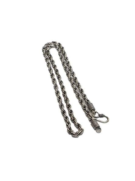 Zincir Motifli 925 Ayar Gümüş Kolye 4,5mm 45,05 Gram ürün görseli 1