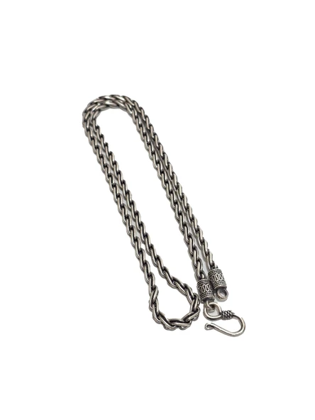 Zincir Motifli 925 Ayar Gümüş Kolye 4mm 38,95 Gram ürün görseli 1
