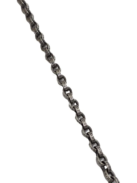 Zincir Motifli 925 Ayar Gümüş Kolye 4,5mm 46,35 Gram ürün görseli 1