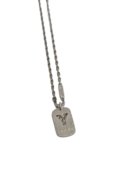 Love U Yazılı 925 Ayar Gümüş Zincir Kolye 4,8 Gram ürün görseli 1