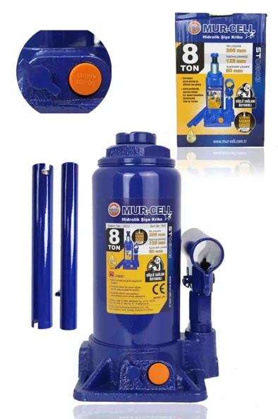 Hidrolik Araba Krikosu Şişe Kriko - 8 Ton ürün görseli 1