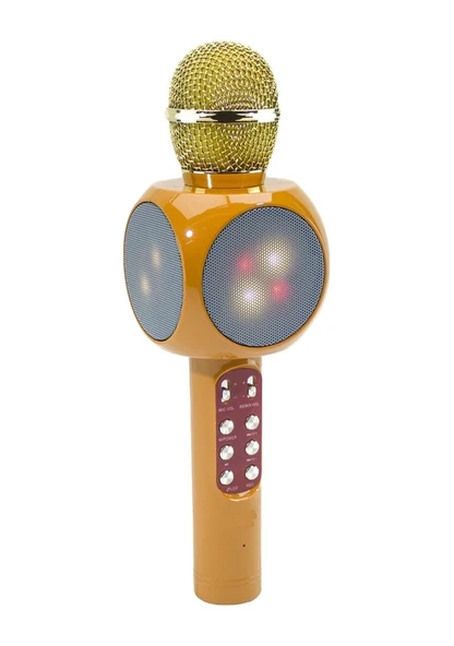 Zhltools Karaoke Eğlenceli Ve Taşınabilir Bluetoothlu Işıklı Şarjlı Mikrofon ürün görseli 1