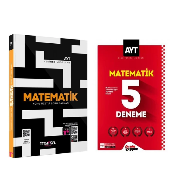 Marka Yayınları AYT Matematik Soru Bankası ve Metin Deneme Seti 2 Kitap ürün görseli 1