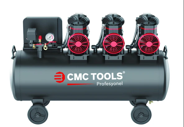 CMC PREMİUM 100 LT 6 HP SESSİZ YAĞSIZ HAVA KOMPRESÖRÜ ürün görseli 1