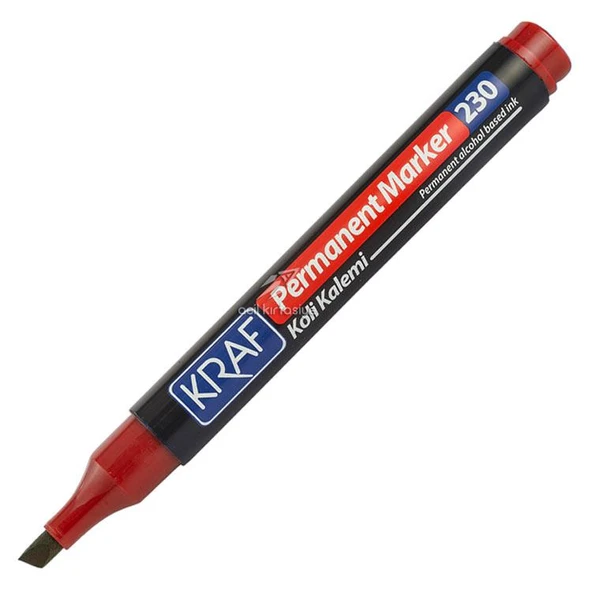 KRAF PERMANENT MARKER KESIK UC KIRMIZI 1 LI (230) ürün görseli 1
