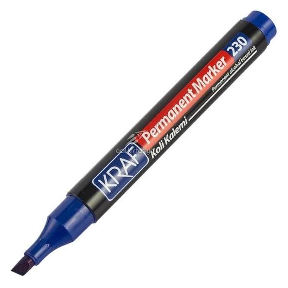 KRAF PERMANENT MARKER KESIK UC MAVI 1 LI (230) ürün görseli 1