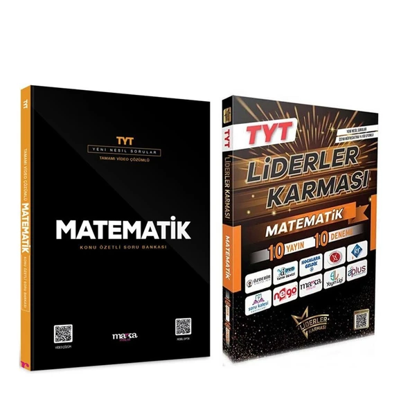 Marka TYT Matematik Soru Bankası ve Liderler Deneme Seti 2 Kitap ürün görseli 1