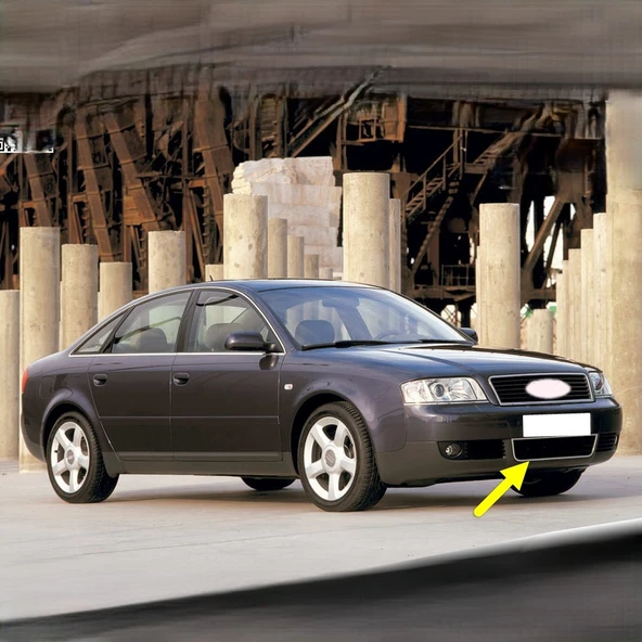 Audi A6 2002-2004 Ön Tampon Orta Izgara Kromlu 4B0807683L ürün görseli 1