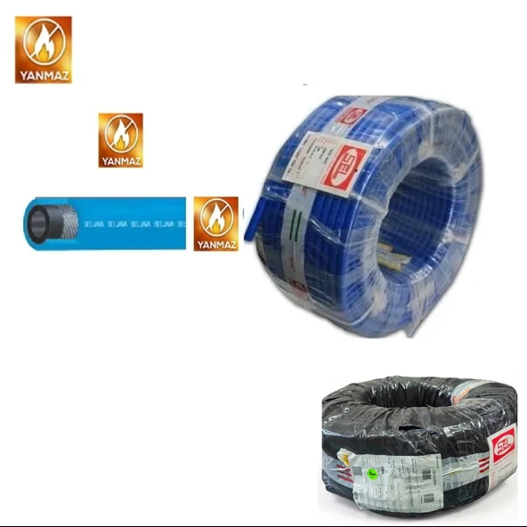 Sel Jupıter Oksijen - Asetilen Kaynak - Ts En Iso 3821 Yanmaz Mavi 5/16" 8mm 100 Metre ürün görseli 1