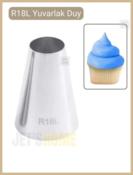 R18L Krema Duyu Büyük Boy Pasta Duyu Paslanmaz Çelik 35X18X48 mm ürün görseli 1