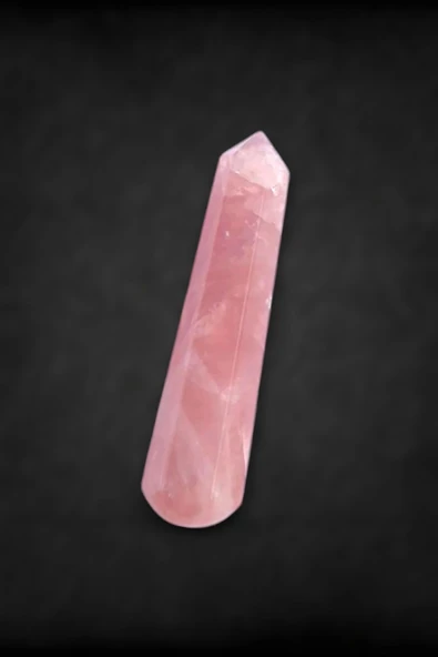 Doğal Pembe Kuvars Masaj Çubuğu 105-3 ürün görseli 1