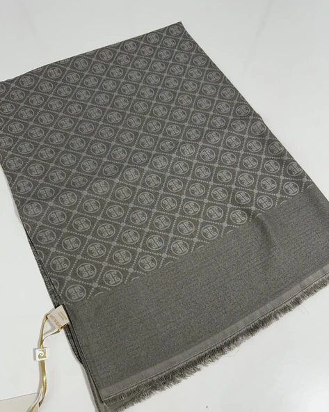 Elegans Monogram Şal-75 X 190-090700-975 Koyu Vizon ürün görseli 1