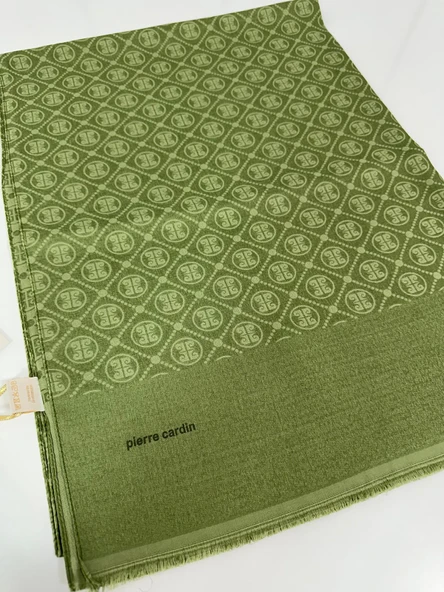 Elegans Monogram Şal-75 X 190-090700-952 Çimen Yeşili ürün görseli 1