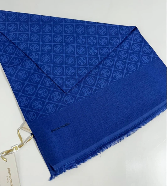 Elegans Monogram Şal-75 X 190-090700-924 Saks Mavi ürün görseli 1