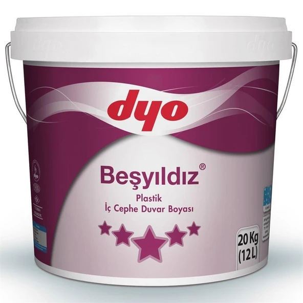 Dyo Beşyıldız Plastik İç Cephe Boyası 20 Kg Şampanya ürün görseli 1