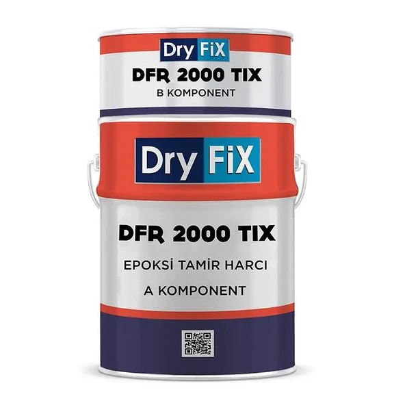 DryFix Dfr 2000 Tiksotropik Epoksi Tamir Ve Yapıştırma Harcı 5 Kg Set ürün görseli 1
