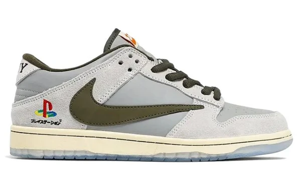 ⭐︎ケイちゃん⭐︎Travis Scott × Nike PS PTTAVM: Nike Dunk Low Travis Scott x PlayStation Spor Ayakkabı