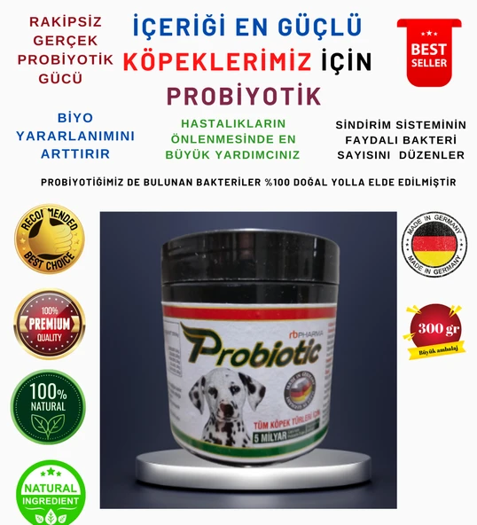 Organik Probiyotik Köpeklerimiz Hastalanmaya Son 300 gr ürün görseli 1