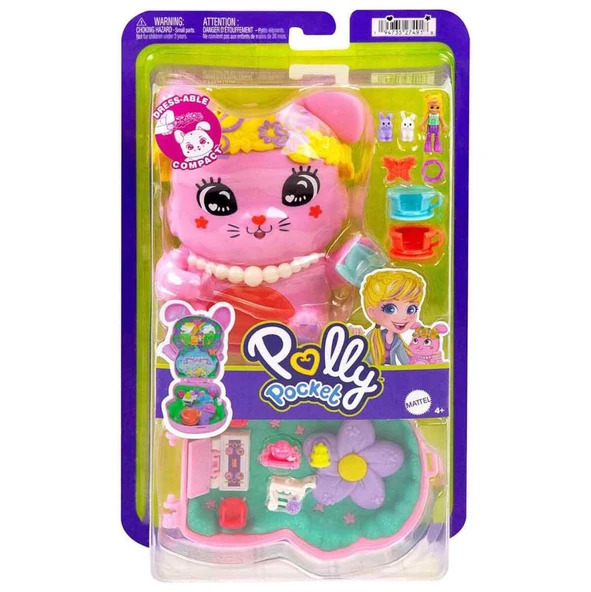 Polly Pocket ve Maceraları Kompakt Oyun Seti Tavşan JFG56-JCR40 ürün görseli 1