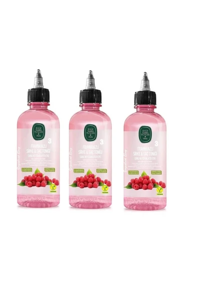 Eyüp Sabri Tuncer Frambuazlı Sirke Saç Toniği 100 ml x 3 Adet ürün görseli 1
