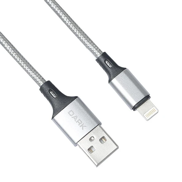 Dark DK-CB-LT100BR Lightning Örgülü 'Quick Charge' Destekli Şarj ve Data Kablosu (1 Metre) ürün görseli 1