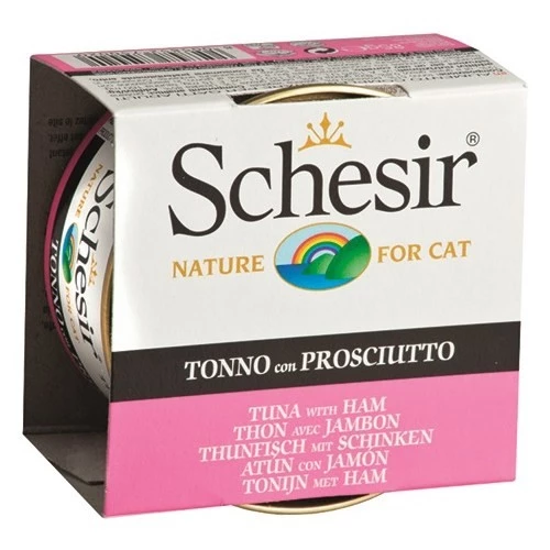 Schesir Cat Jelly Ton Balıklı Ve Jambonlu Kedi Konservesi 85 Gr Skt:03/2027 ürün görseli 1