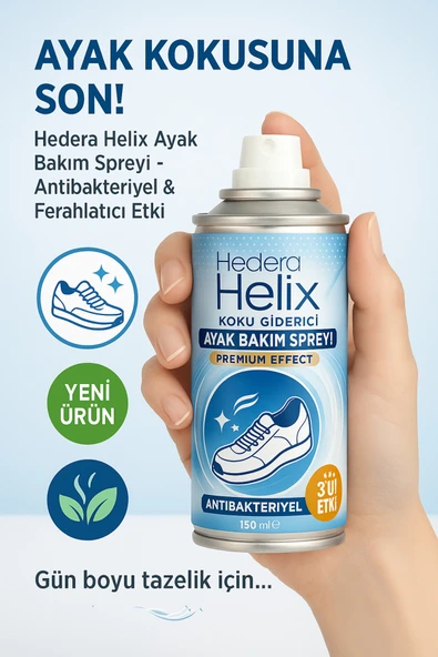 150 ml Ayak & Ayakkabı Koku Önleyici Giderici Bakım Spreyi Hedera Helix Fresh Deodorant Etkili ürün görseli 1