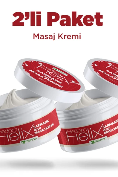2'li Paket Hedera Helix Sarmaşık Özlü Yatıştırıcı Masaj Kremi 100ml ürün görseli 1