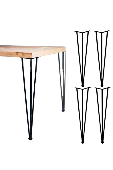 Metal Profil Boru Ayak Kütük Yemek Çalışma Masası Dresuar Ayağı 73 Cm (4 Adet) ürün görseli 1