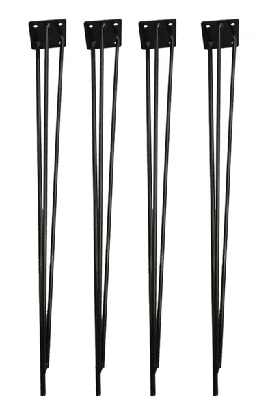 Metal Firkete Ayak 50 Cm 4'lü Set Kaşıklık Orta Sehpa Zigon Kütük Ayak ürün görseli 1