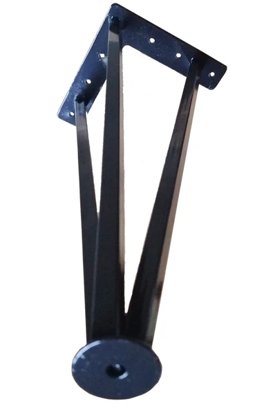 Metal Boru Ayak Kütük Masa Dresuar Kaşıklık Kitaplık Orta Sehpa Zigon Ayağı 40 Cm (1 Adet) ürün görseli 1