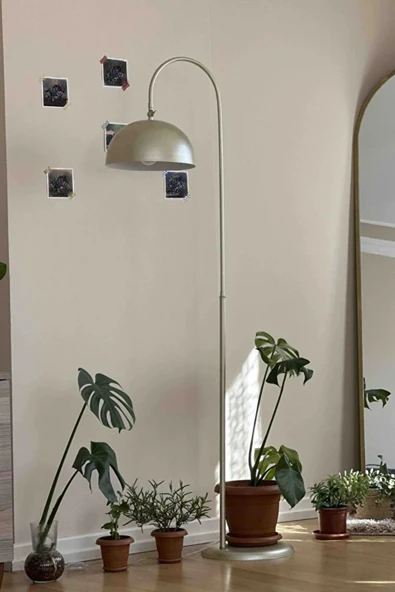 Lambader Gold Metal Modern Tasarım Ayarlanabilir Başlık Lüx Yerden Dekoratif Aydınlatma 160 cm ürün görseli 1
