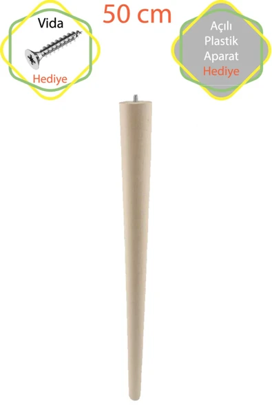 50 Cm Ahşap Ham Ayak Kütük Masa Orta Sehpa Zigon Ayağı ürün görseli 1
