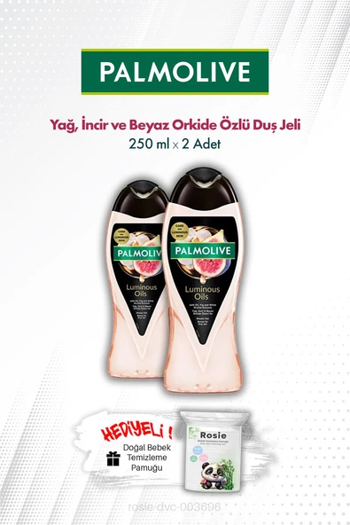 Palmolive Duş Jeli Luminous Oils İncir ve Beyaz Orkide Özlü 250 ML X2 ve ROSIE ürün görseli 1