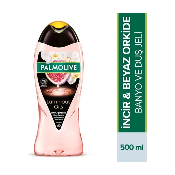 Palmolive Luminous Oils İncir & Beyaz Orkide Özleri Banyo ve Duş Jeli 500 ml ürün görseli 1