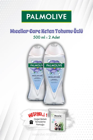 Palmolive Mıcellar Care Keten Tohumu Özlü 500 ML Duş Jeli X2 ve ROSIE ürün görseli 1
