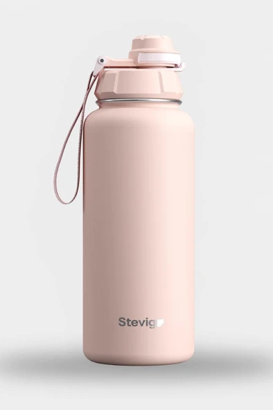 Stevig 1 Hand Leak-Proof Sızdırmaz Çelik Termos 1000 Ml Icy Pınk ST-219 ürün görseli 1