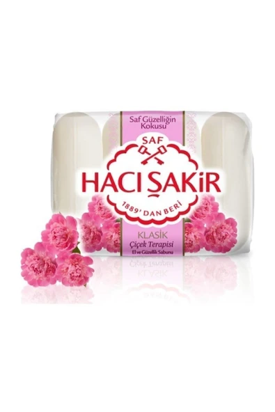Hacı Şakir Klasik Çiçek Terapisi El ve Güzellik Sabunu 4x70 gr ürün görseli 1