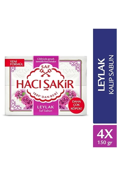 Hacı Şakir Leylak Kalıp Sabun 4x150gr ürün görseli 1