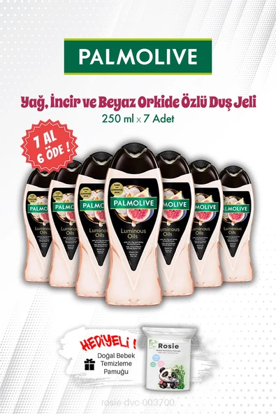 Palmolive 7 AL 6 ÖDE Luminous Oils İncir ve Beyaz Orkide Özlü 250 ML Duş Jeli ve ROSIE ürün görseli 1