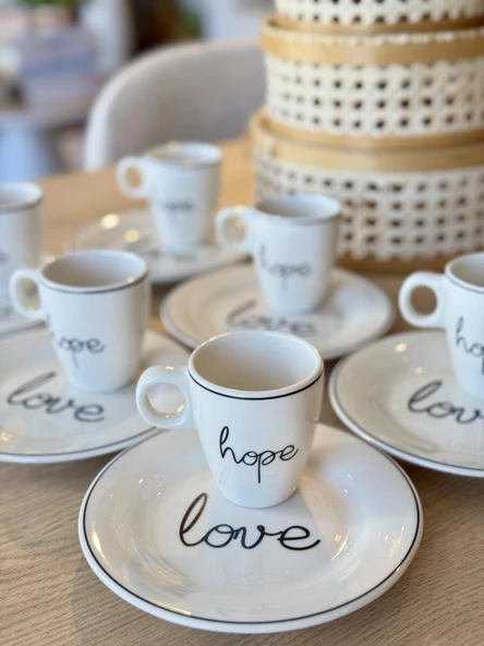 Porland Hope-Love 6 kişilik Kahve ve İkram Servisi ürün görseli 1