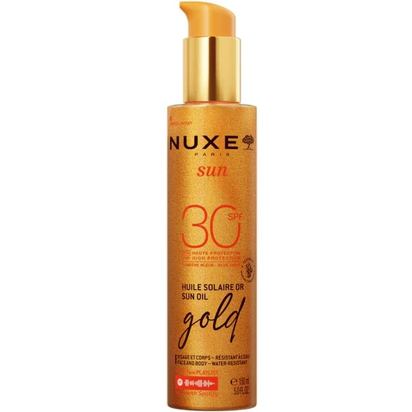 Altın Işıltılı Bronzlaştırıcı Güneş Koruyucu Yağ SPF30 150 ml ürün görseli 1
