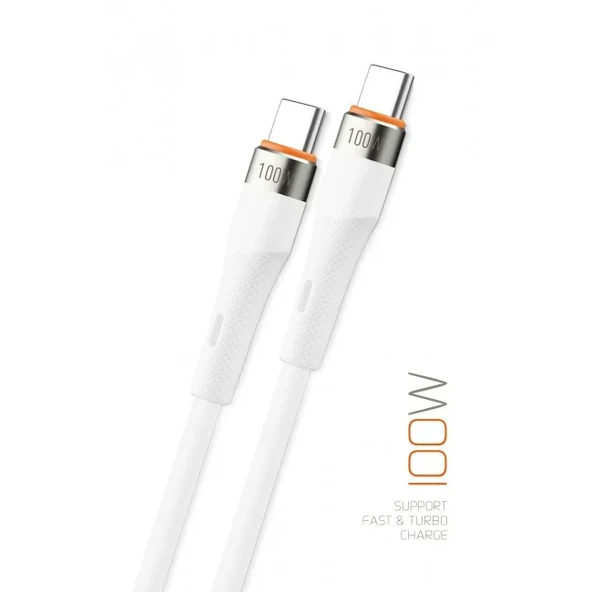 Pmr-SCT100-Hiking A26 uyumlu - 100W 5A Type C to Type C Hızlı Şarj ve Data Kablosu ürün görseli 1