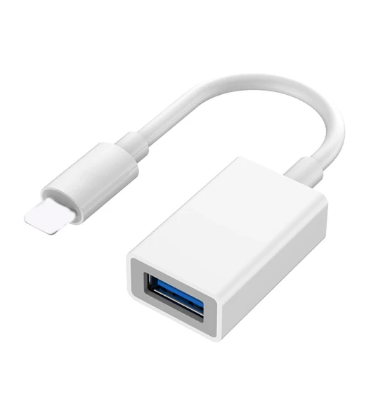 iPhone 14 Pro İle Uyumlu  Usb 3.0 OTG Kablosu – Bellek, Klavye, Mouse USB Oyuncu Kulaklığı Desteği ürün görseli 1