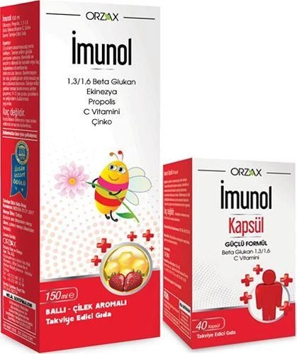 İmunol Şurup 150 ml + İmunol 40 Kapsül ürün görseli 1
