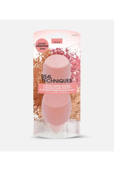 Real Techniques 2 Miracle Powder Sponges -RT 01994 Makyaj Sünger Seti ürün görseli 1