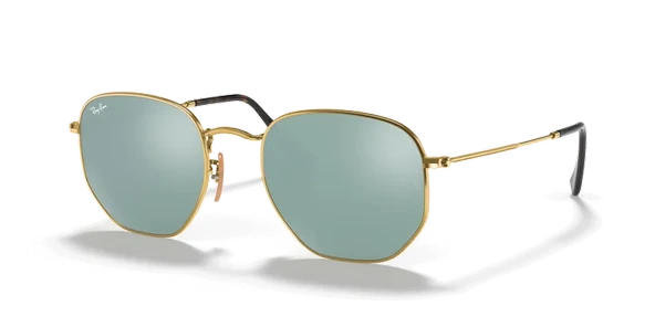 Ray-Ban Hexagonal 3548N 001/30 Gold-Silver Güneş Gözlüğü ürün görseli 1