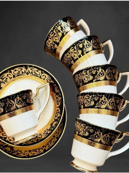 ROYKİNG 6 KİŞİLİK 12 PARÇA LİMİTED EDİTİON KAHVE FİNCAN TAKIMI KNG 006 ürün görseli 1