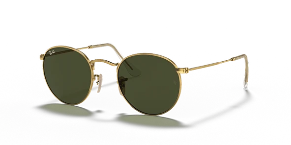 Ray-Ban Round Metal 3447 001 Arista Gold-Green Güneş Gözlüğü ürün görseli 1