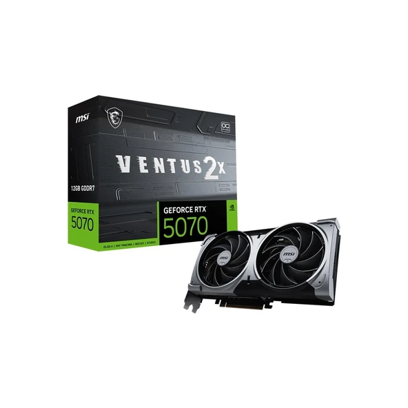 Msı VGA Geforce Rtx 5070 12G Ventus 2x Oc RTX5070 12GB Gdrr7 192B DX12 Pcıe 5.0 X16 (3xdp 1xhdmı) ürün görseli 1